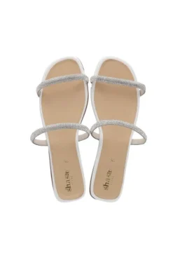 SANDALIA DOS TIRAS BRILLOS