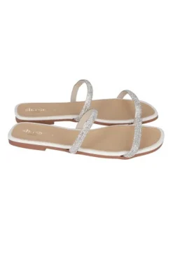 SANDALIA DOS TIRAS BRILLOS