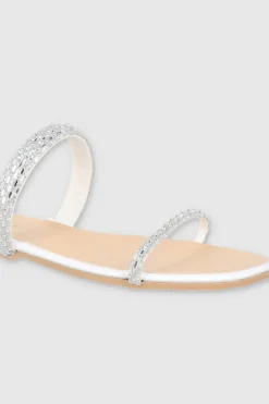 Sandalia dos tiras brillo grande