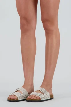 Sandalia dos tiras chaquiras