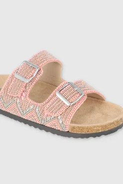 Sandalia Dos Tiras Chaquiras