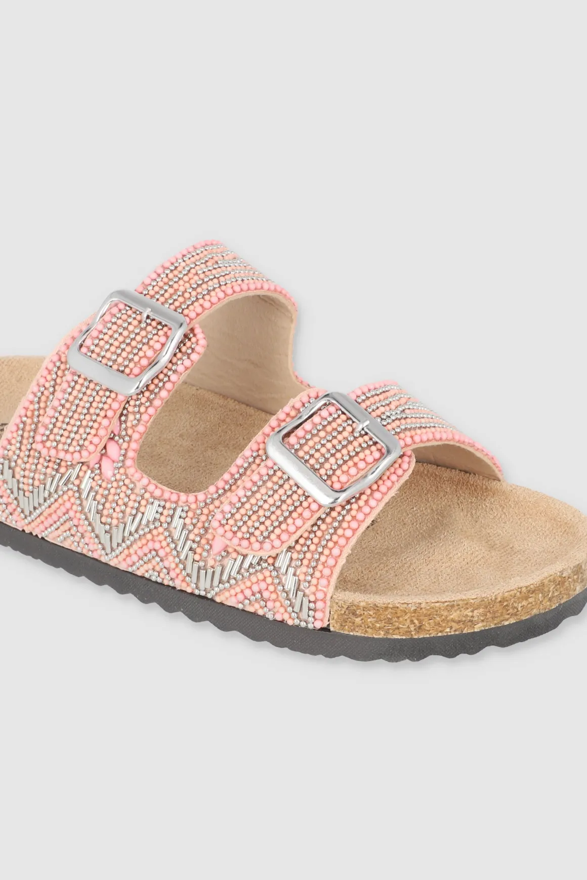 Sandalia Dos Tiras Chaquiras