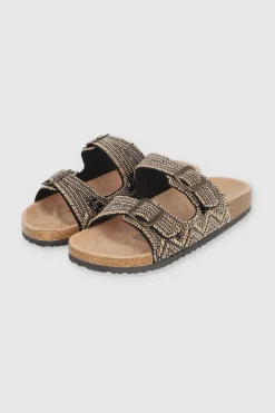 Sandalia Dos Tiras Chaquiras