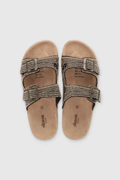 Sandalia Dos Tiras Chaquiras