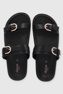 Sandalia dos tiras hebillas sencillas