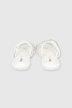 Sandalia dos tiras mix brillos grandes