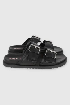 Sandalia dos tiras puffy hebillas