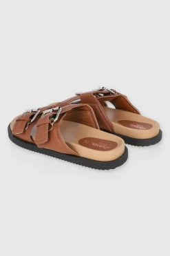 Sandalia dos tiras puffy hebillas