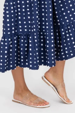 Sandalia Dos Tiras Transparentes