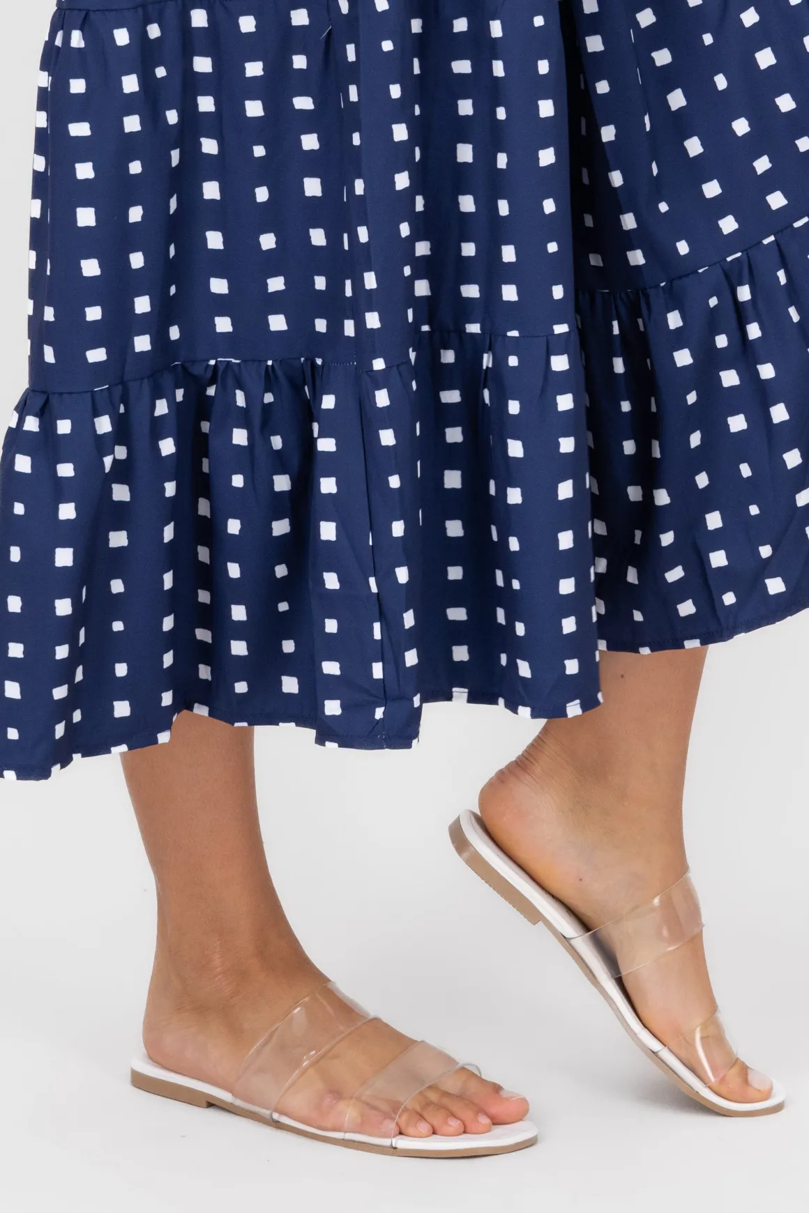 Sandalia Dos Tiras Transparentes