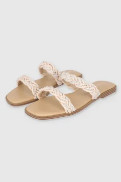 Sandalia dos trenzas textura