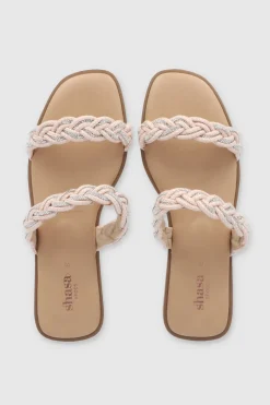 Sandalia dos trenzas textura