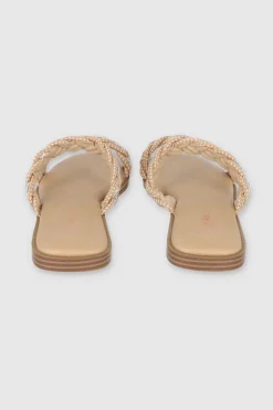 Sandalia dos trenzas textura