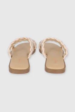 Sandalia dos trenzas textura