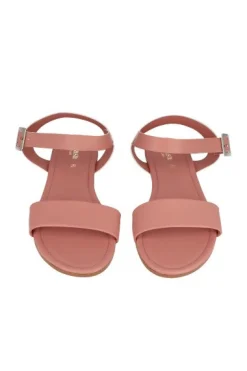 Sandalia efecto piel pulsera tobillo