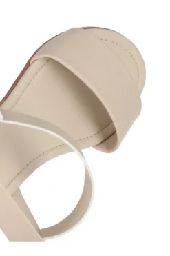 Sandalia efecto piel pulsera tobillo