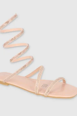 Sandalia Espiral Brillos