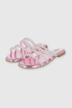 Sandalia Filo Metálico Lines Brillos