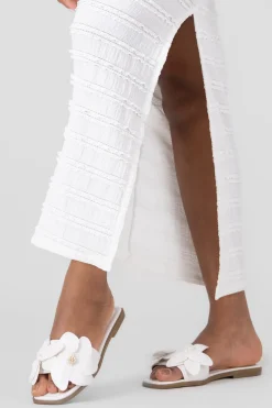 Sandalia flores tropicales 3D