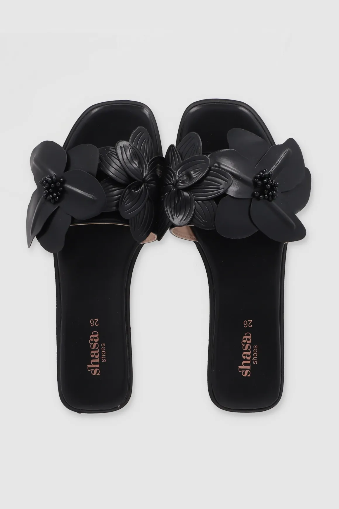 Sandalia flores tropicales 3D