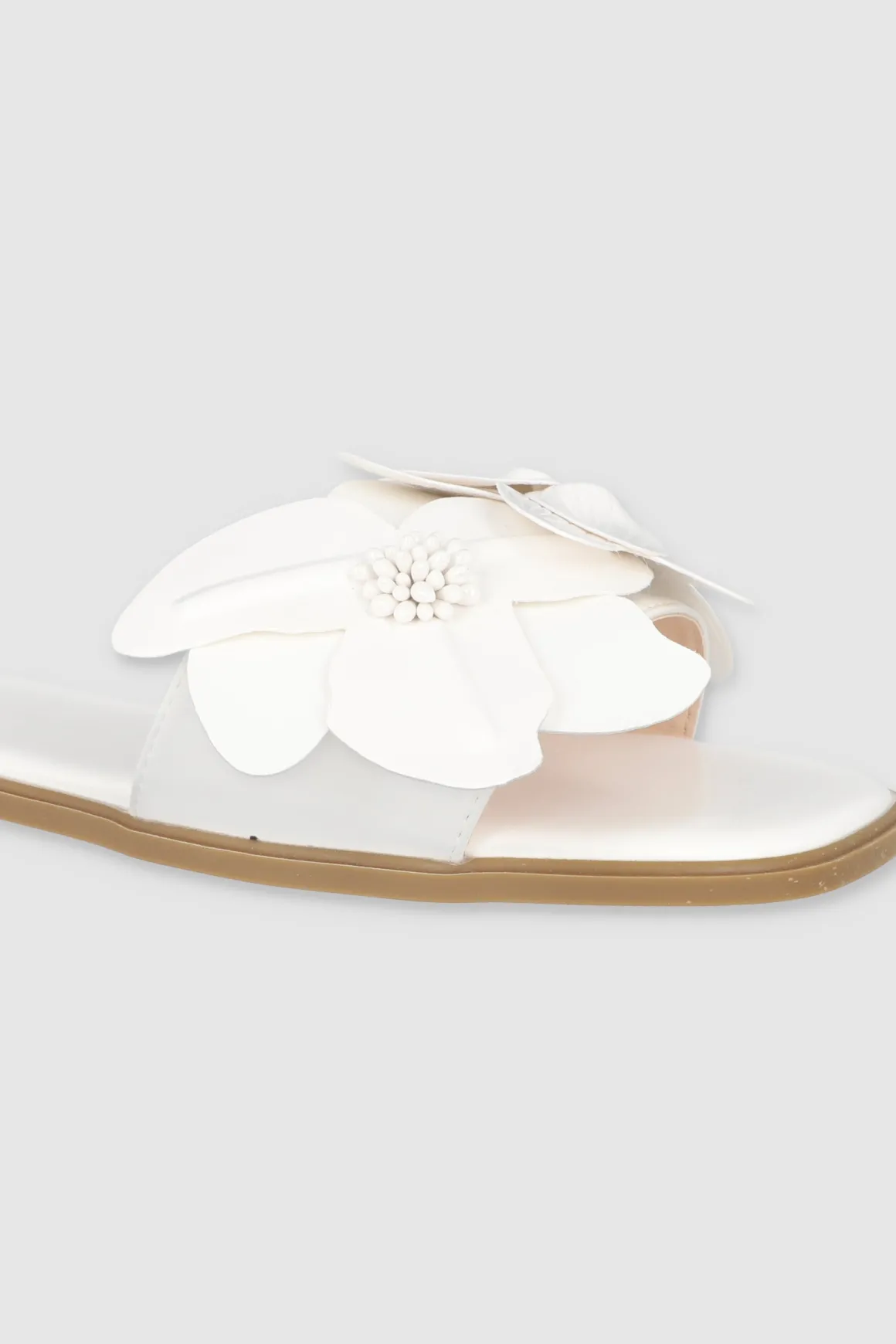 Sandalia flores tropicales 3D