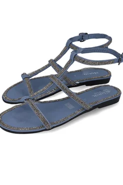 Sandalia gladiador brillos