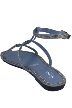 Sandalia gladiador brillos