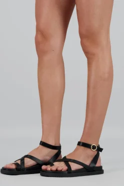 Sandalia gladiadora suela ancha