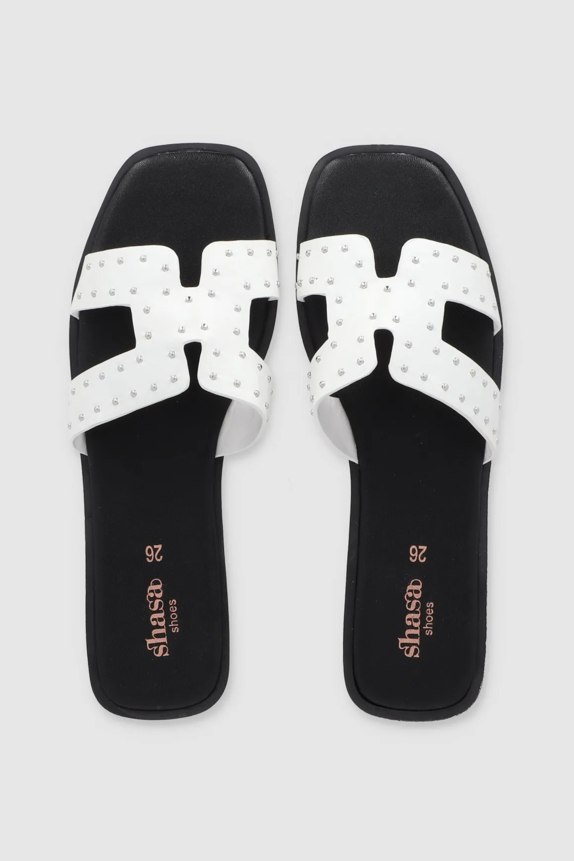 Sandalia greca aplicación studs