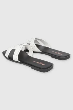 Sandalia greca aplicación studs