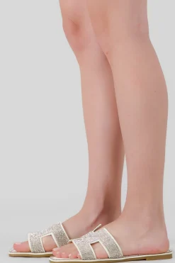 Sandalia greca cerco brillos