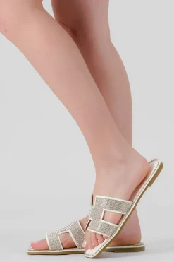 Sandalia greca cerco brillos