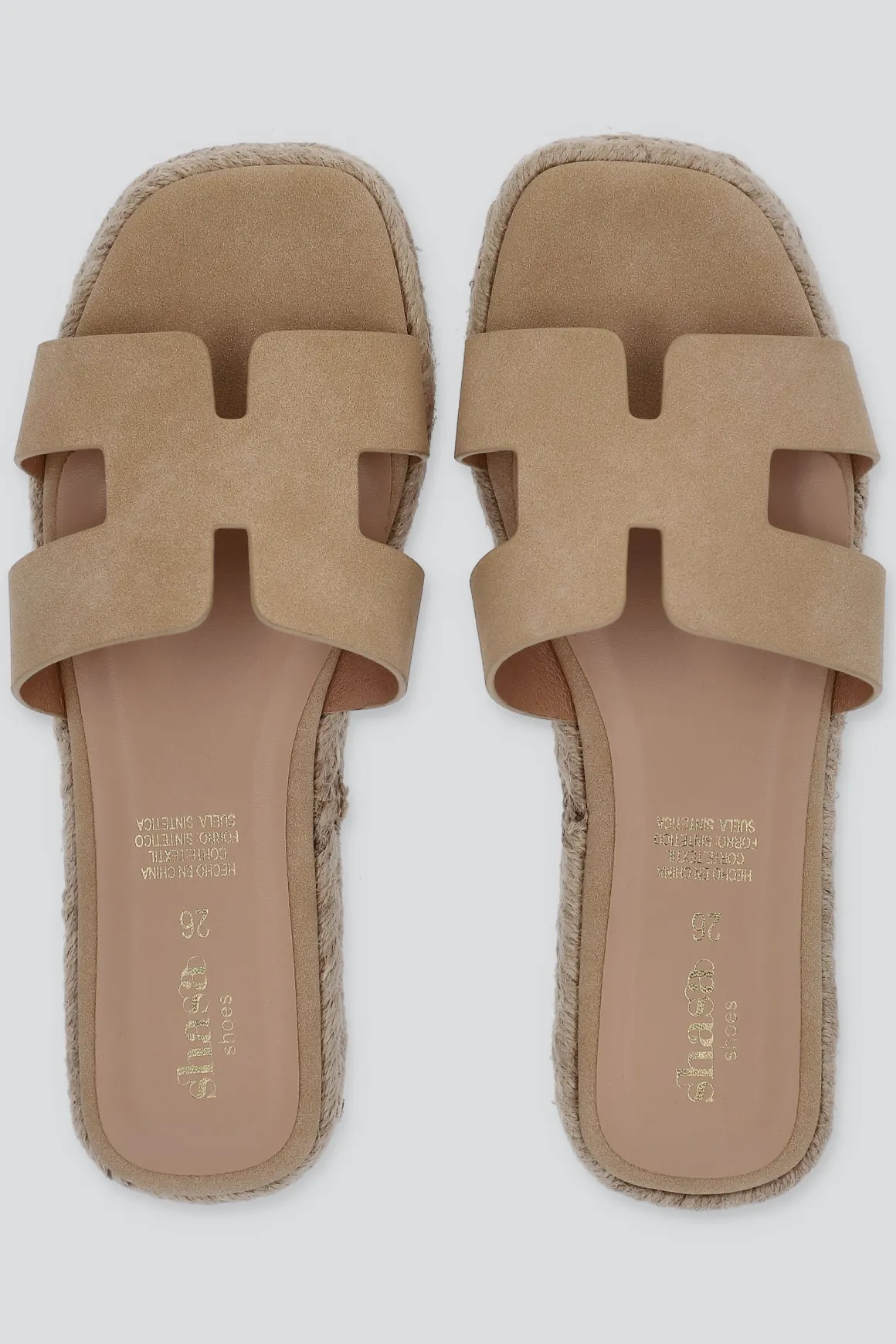 Sandalia greca plataforma yute