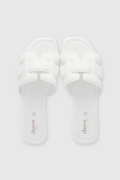 Sandalia greca tira media fluffy