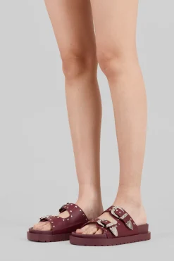 Sandalia Hebillas Studs Megas