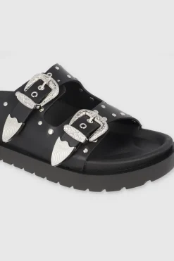 Sandalia Hebillas Studs Megas