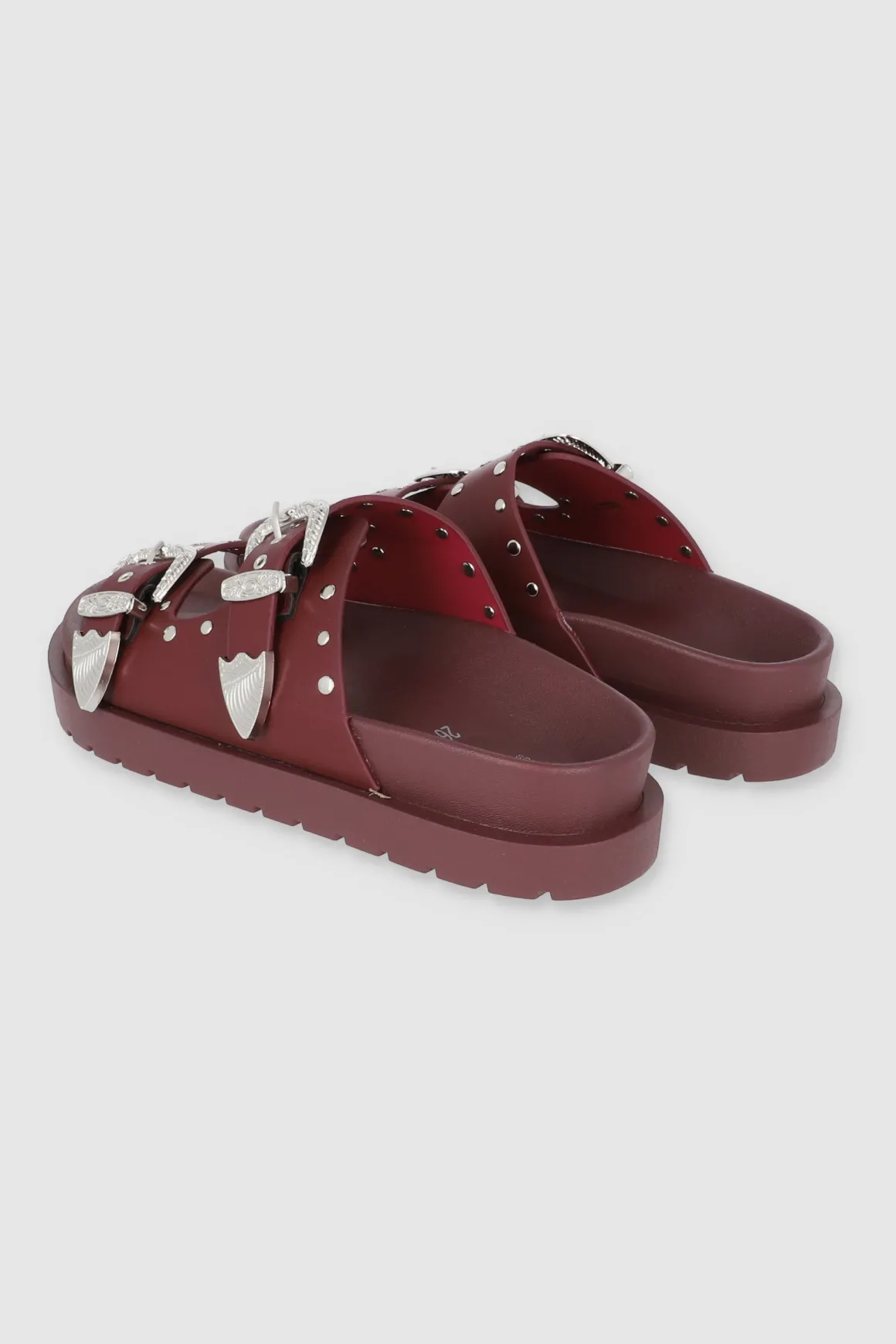 Sandalia Hebillas Studs Megas