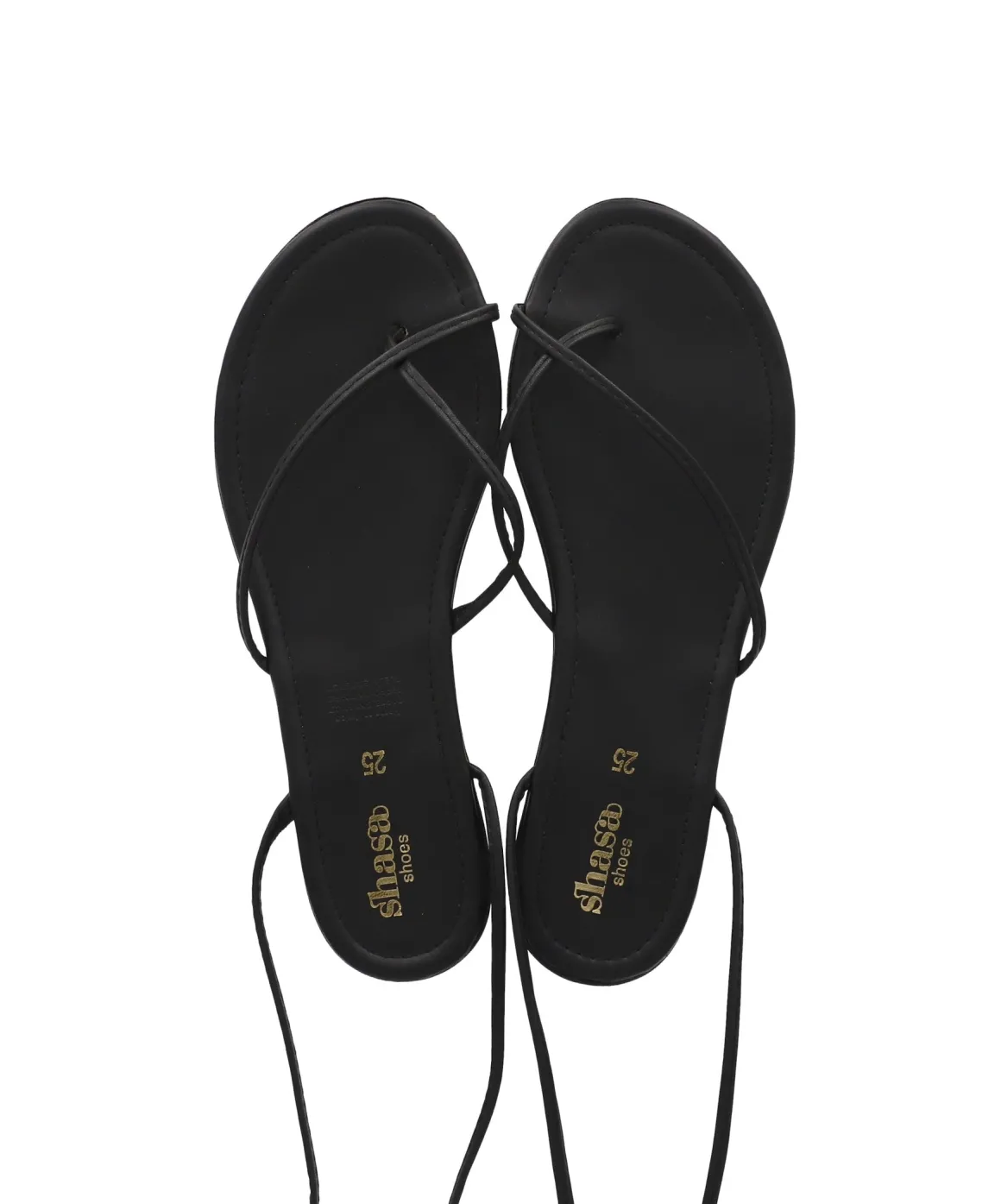 Sandalia lace up anillo dedo