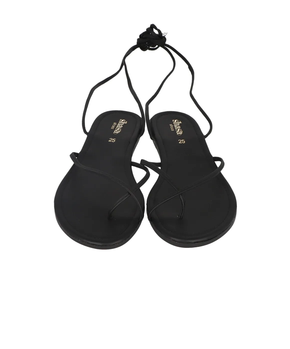 Sandalia lace up anillo dedo