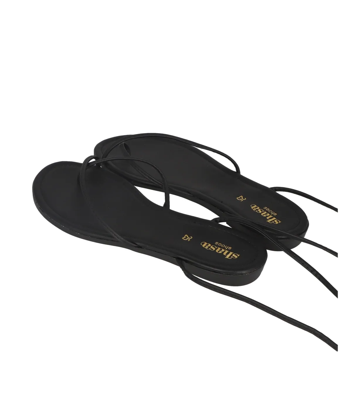 Sandalia lace up anillo dedo