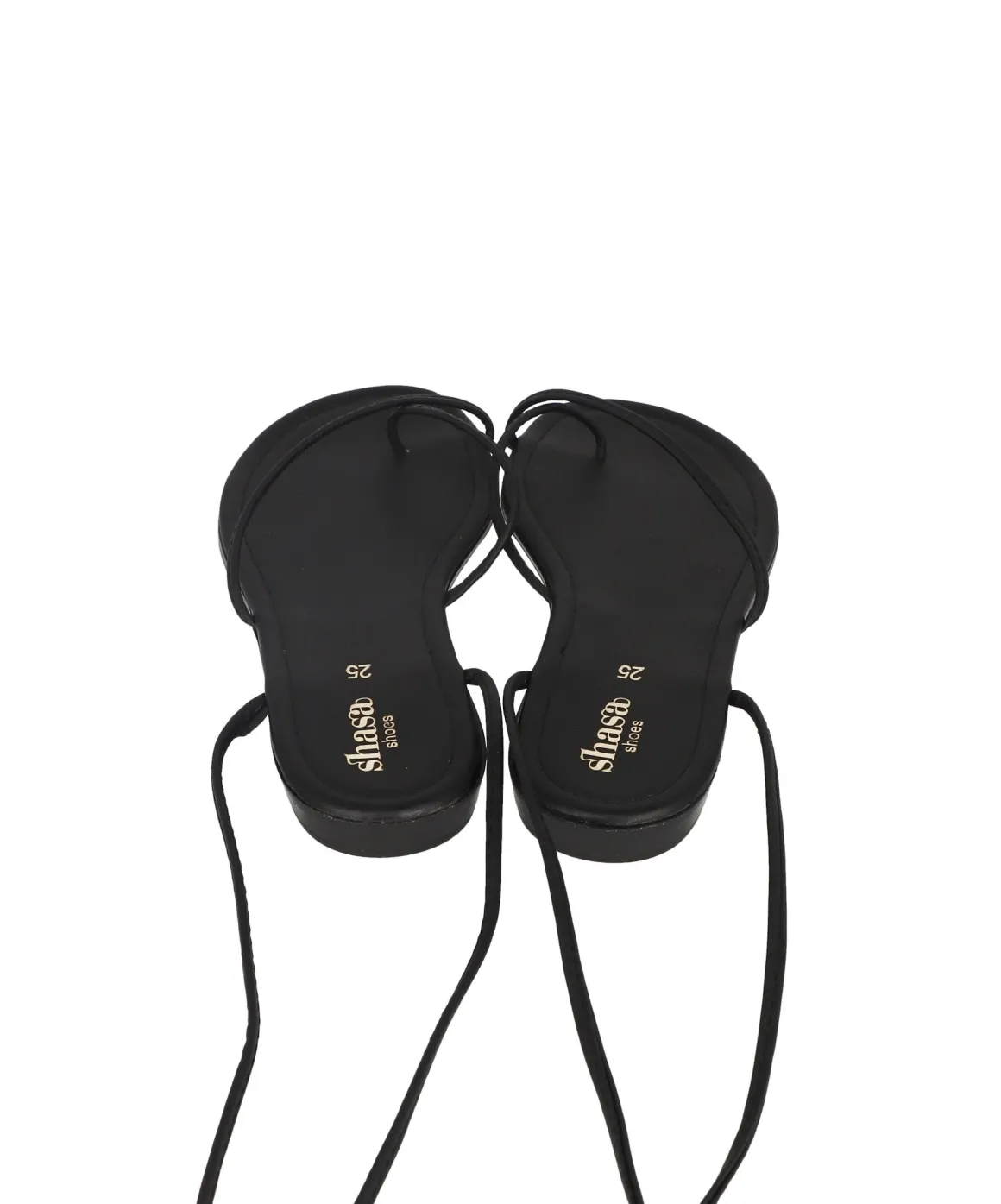 Sandalia lace up anillo dedo