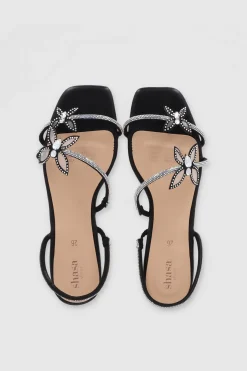 SANDALIA MARIPOSAS BRILLOS