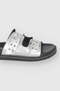 Sandalia Metalica Dos Hebillas