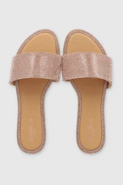 Sandalia mula brillos cerco