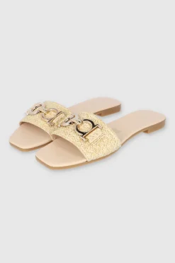 Sandalia mula yute hebilla circulos