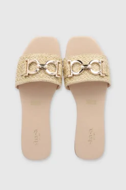 Sandalia mula yute hebilla circulos