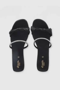 Sandalia Nudo Brillos