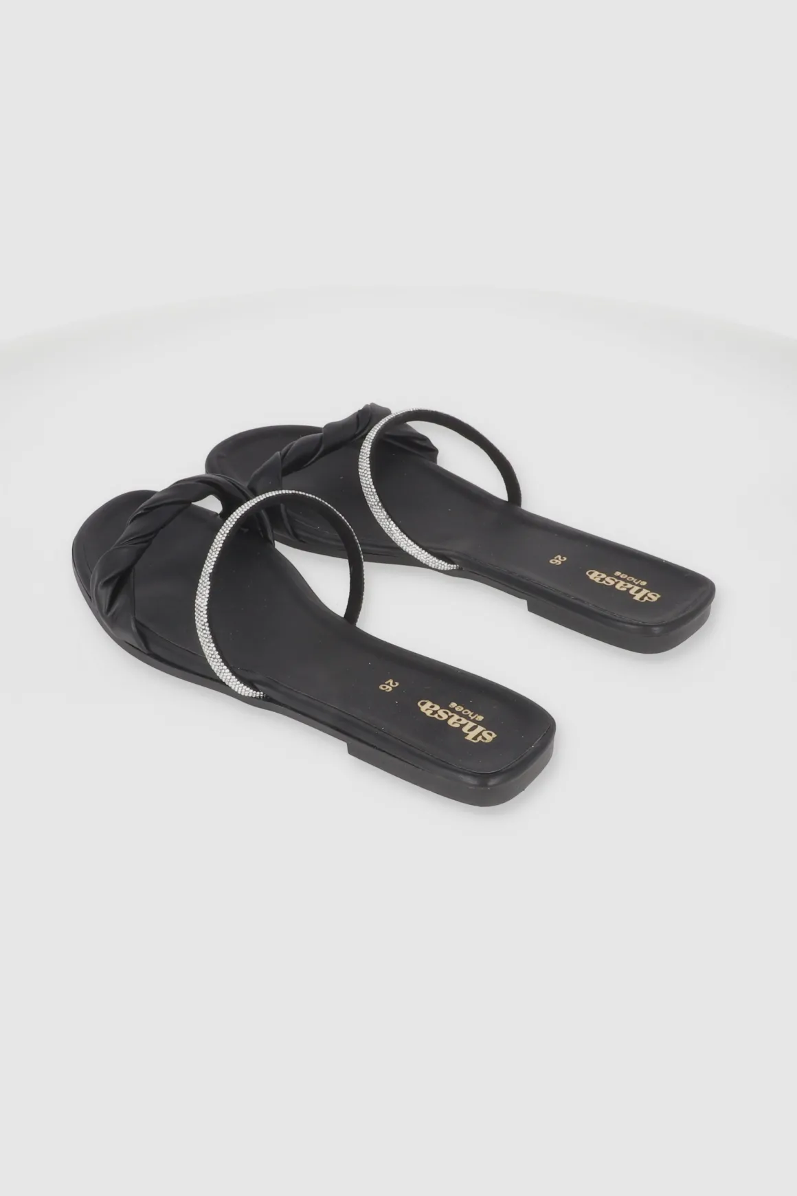 Sandalia Nudo Brillos