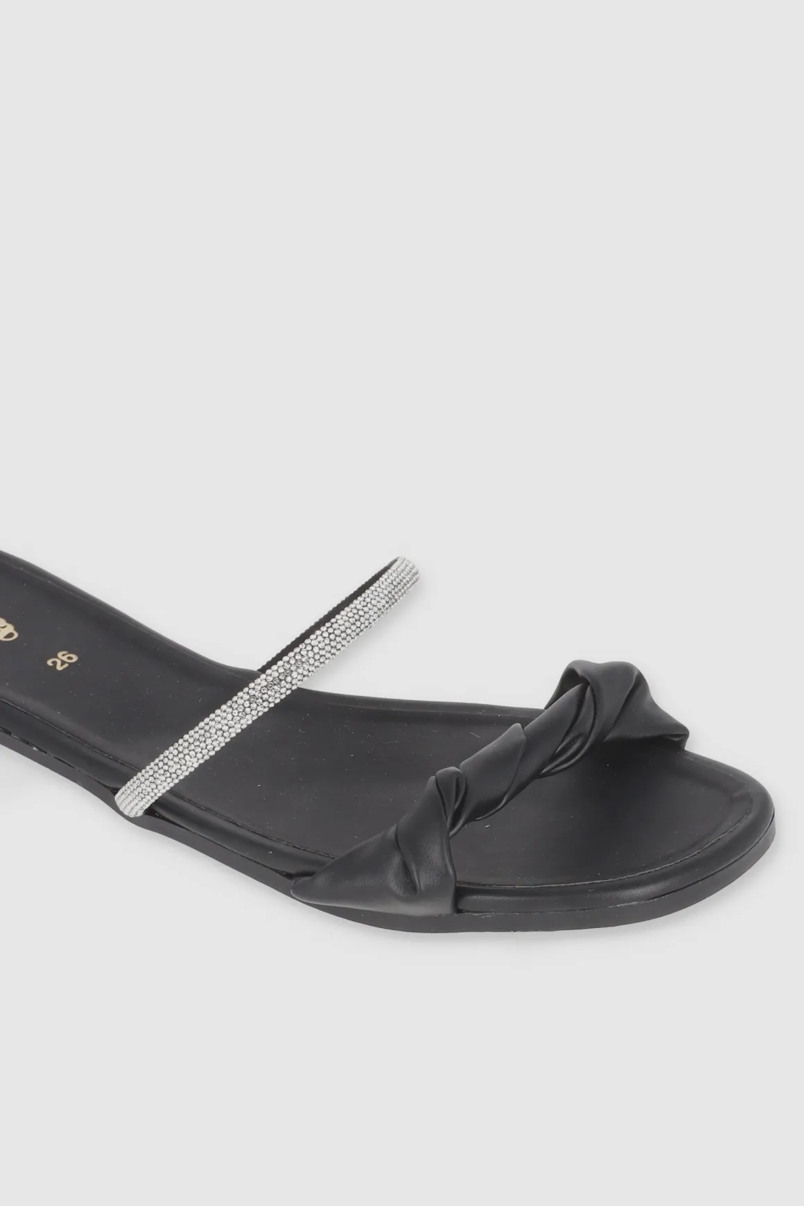 Sandalia Nudo Brillos