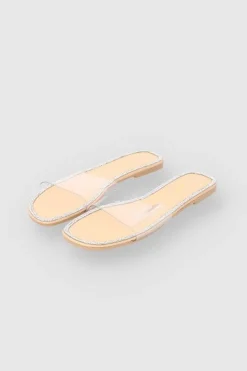 Sandalia Pala Brillos Transparente